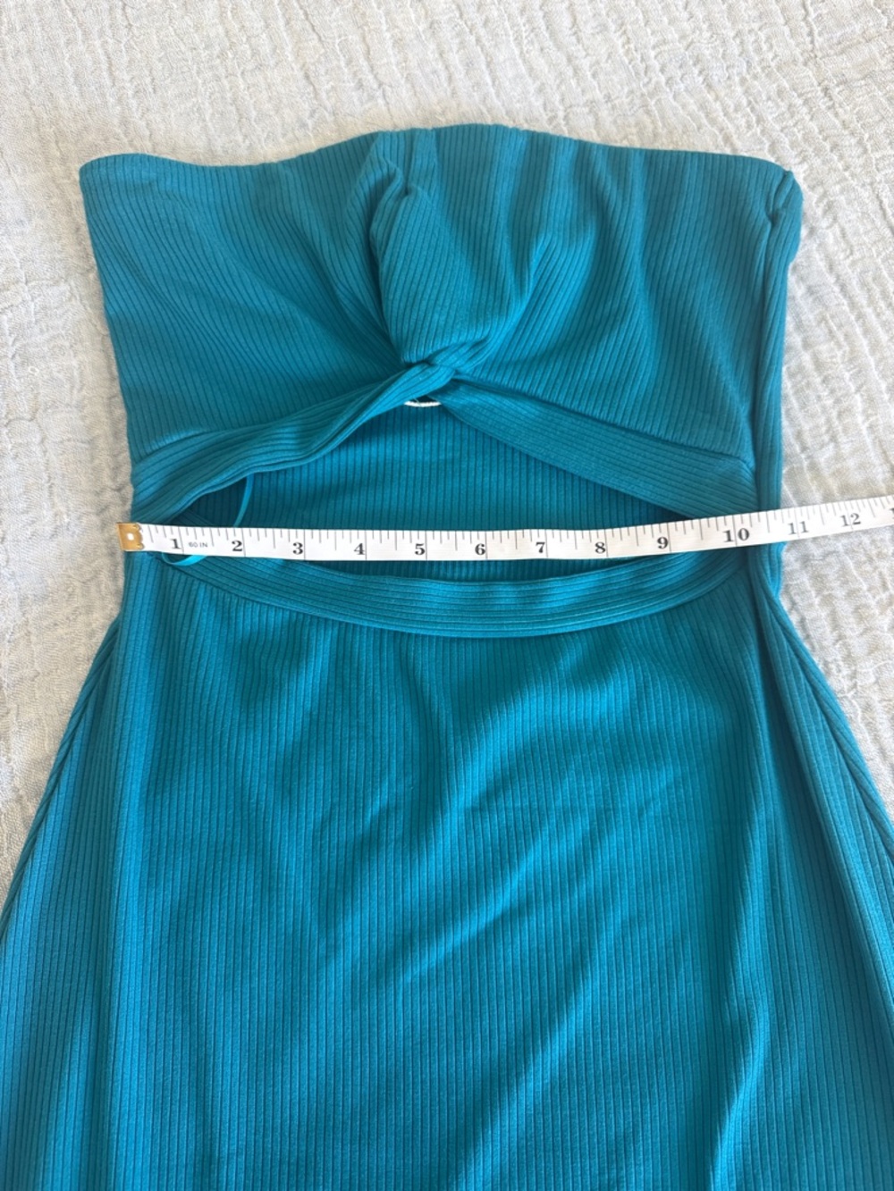 L*space “Kierra” Strapless Cutout Midi Dress - Color- Mediterranean. NWT - Picture 6 of 9